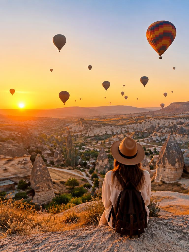 Hot air balloons over Cappadocia